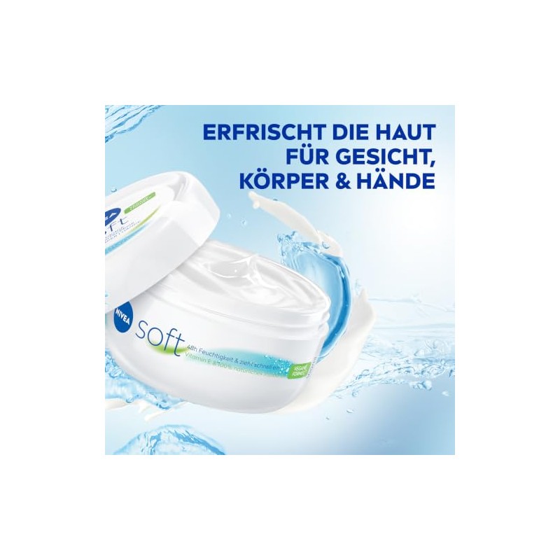 Nivea soft Creme 100ml Erfrischende Feuchtigkeitscreme