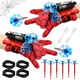 RCYHCY Spider Launcher Glove, Set of 2 Kids Spider Hero Gloves, Super Spider Launcher, Hero Launcher, Wrist Toy Set, Cosplay Glove Launcher, Funny Educational Toy for Children
