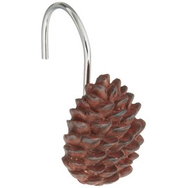 Park Designs Pinecone Shower Curtain Hooks (Set of 12)