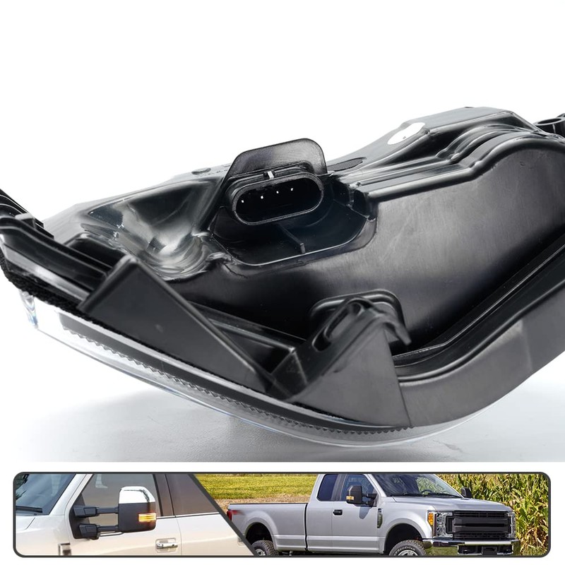 2Pcs Sequential LED Side Mirror Marker Light for Ford F150