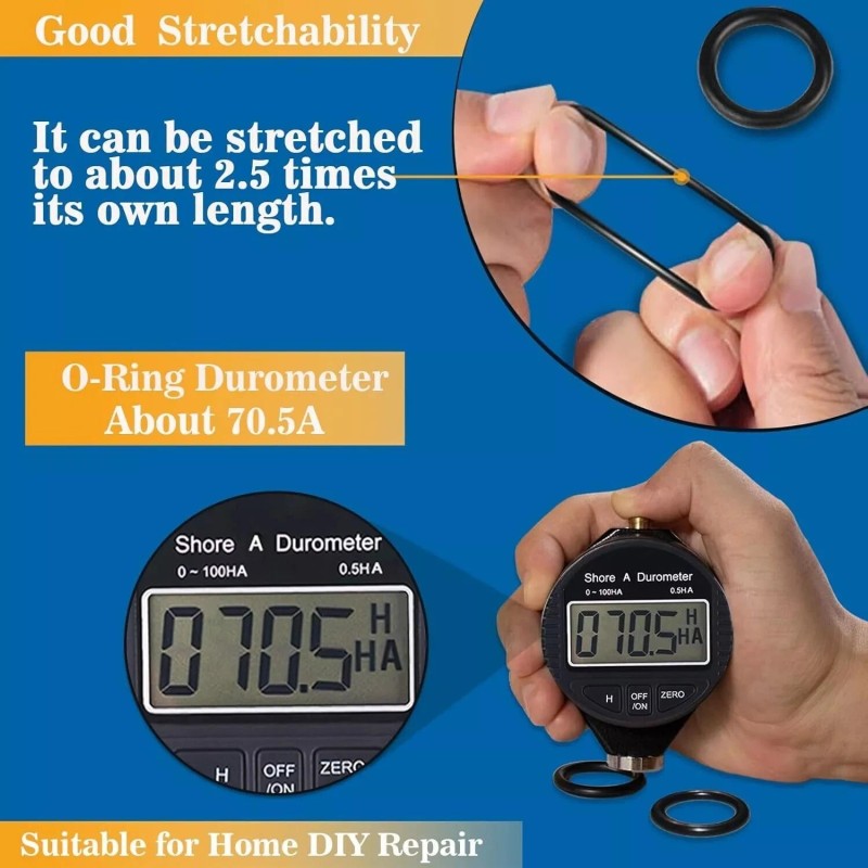 No Brand 407 Pcs Universal SAE O Ring Assortment Kit32