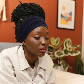 Cobahom 6 Pack Wide Headbands for Women Non Slip Soft Fabric Hair Wrap Boho Head Bands Elastic Sport Hair Bands for Workout Yoga Running (Neutral Colors)