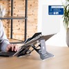 R-Go Riser Ergonomic Laptop Stand with Document Holder - Folding