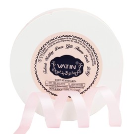 VATIN 3/8 inches Double Faced Light Pink/Baby Pink Polyester Satin Ribbon - 50 Yards for Gift Wrapping Ornaments Party Favor Braids Baby Shower Decoration Floral Arrangement Craft Supplies
