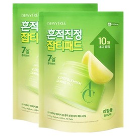 Deweytree AC Deep Trace Soothing Blemish Pad Refill 200g, 90 sheets, 2 units / 듀이트리 AC 딥 흔적 진정 잡티 패드 리필 200g, 90매입, 2개