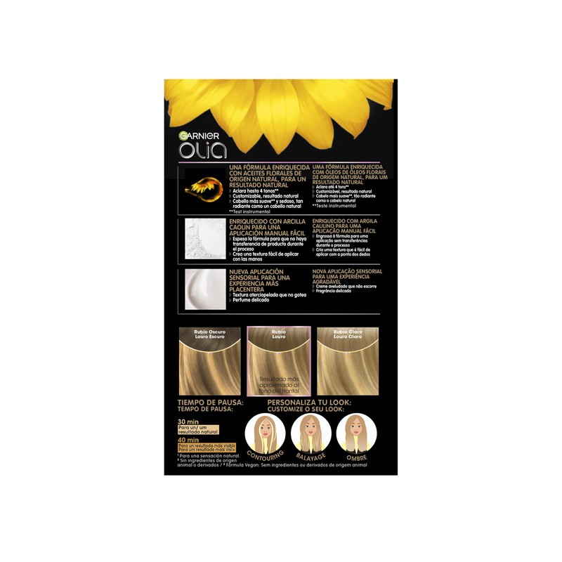 Garnier Olia Highlights Permanent Colouring without Ammonia with Natural Flower