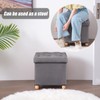 BRIAN & DANY Ottoman with Storage, Foldable Storage Ottoman Cube