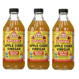 Bragg organic apple cider venigar,16oz, 3 Pack