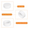 sourcing map 1-5/8"(42mm) Round Plastic Plug, 4 Pcs White Pipe
