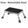 Adjustable Folding Step Stool with 3 Heights, 6.7-9 in, Non-Slip