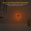 YUNLEX 4 Pack Amber Night Light, Dusk to Dawn Sensor,