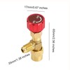 Areyourshop R410A Refrigeration Charging Valve Adapter 1/4" SAE Male to
