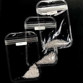 Nail-riche Metal Studs for Nail Art Silver & Gold 3 Sizes