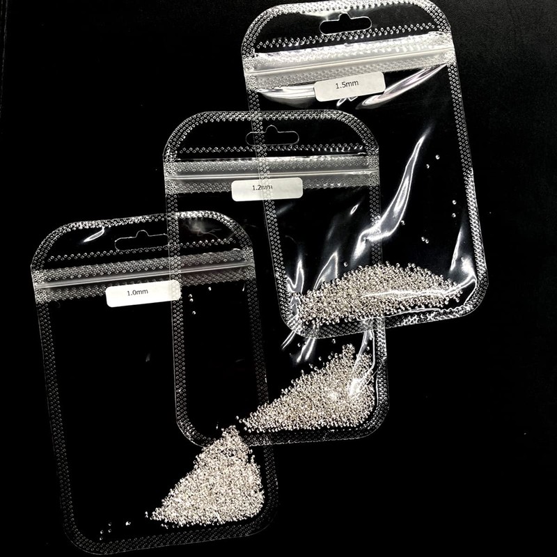 Nail-riche Metal Studs for Nail Art Silver & Gold 3