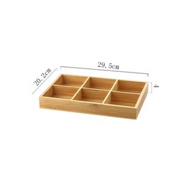 Bicuces 2 Pcs Tea Bag Organizer Bamboo Tea Bag Organizer Wood Hot Tea Bag Drawer Storage Organizer Holder with 6 Compartments, Tea Chest Box for Coffee Station, Sugar Packet, Sweeteners, Small Packets