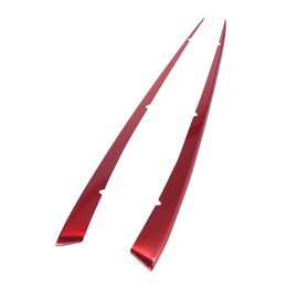 A ABSOPRO 2pcs Front Center Hood Grille Grill Cover Trim for Toyota Camry SE XSE Models 2018-2021 Red Front Grille Cover Trim Protector Sticker Item Replacement