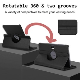 Heremore Case for Honor Pad 9 12.1 inch 2024 Tablet, 360° Rotation Standing Protective Cover