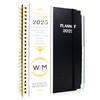 Calendar Planner 2025, Black To Do List Notebook, A5 Academic