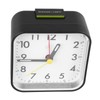 Small Clock Black Alarm Silent Minimalistic Design Snooze with Backlight