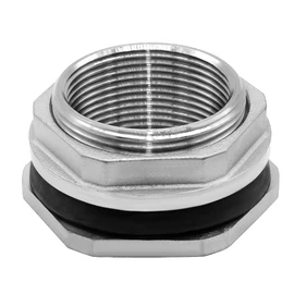 Beduan 1.5" Female Bulkhead Water Tank Connector Stainless Steel Thru-bulk Fitting