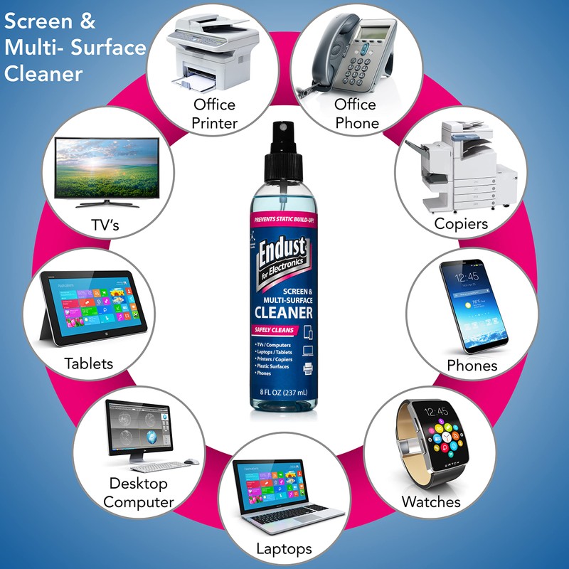 Endust for Electronics; Anti-Static, Screen & Multi-Surface Cleaner Pump Spray;