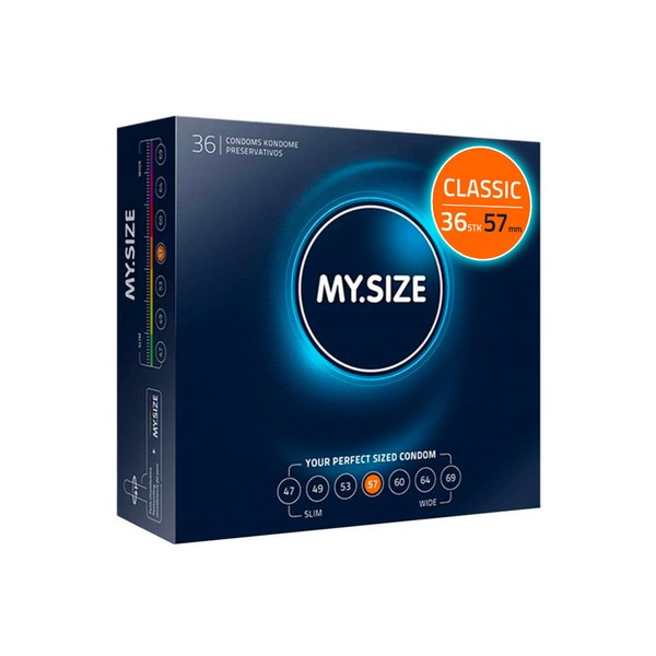 MY.SIZE Condoms Size 4, 57 mm, Bulk Pack with 36 Condoms (1-Pack)