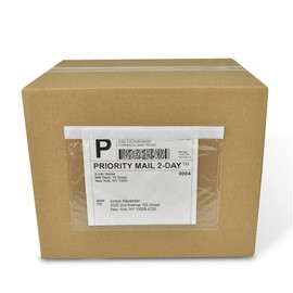 InpourPack 6" x 9" Shipping Label Sleeves, Clear Adhesive Top Loading Packing List, Self-Adhesive Packing List Waterproof Mailing Shipping Label Envelopes (200 Pack)