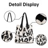 YanZhou Alphabet pattern woven pattern handbag canvas bag beach bag
