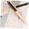 SAFIGLE 2Pcs Wooden Roll Hair Brush Blow Drying Static Hairbrush