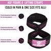 AQF Weight Lifting Straps Figure 8 with Padded Cuff Wrist