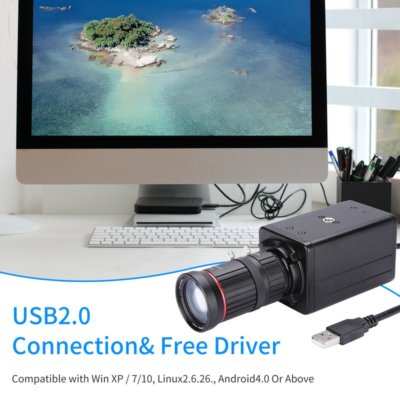 4K HD Camera Computer Camera USB Webcam 10X Optical Zoom
