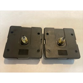 Quartex Lot Of 2 Quartex High Torque Quartz Clock Movement, up to 1/4" Thick Dials 1 AA