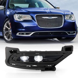 ACANII - For 2015-2022 Chrysler 300 OE Style LED Bumper Fog Light Driving Lamp Assembly Replacement Right Passenger Side