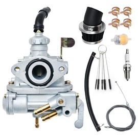 laffoonparts CT70 Carburetor Carb with Throttle Cable & Air Filter Replacement for Honda CT70 CT70H CT 70 K0 K1 K2 K3 1969-1977 Trail Bike Engines