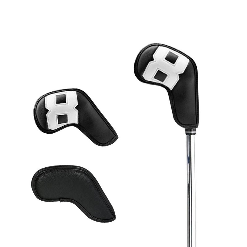 10PCS Iron Head Covers PU Leather Club Covers Waterproof Head