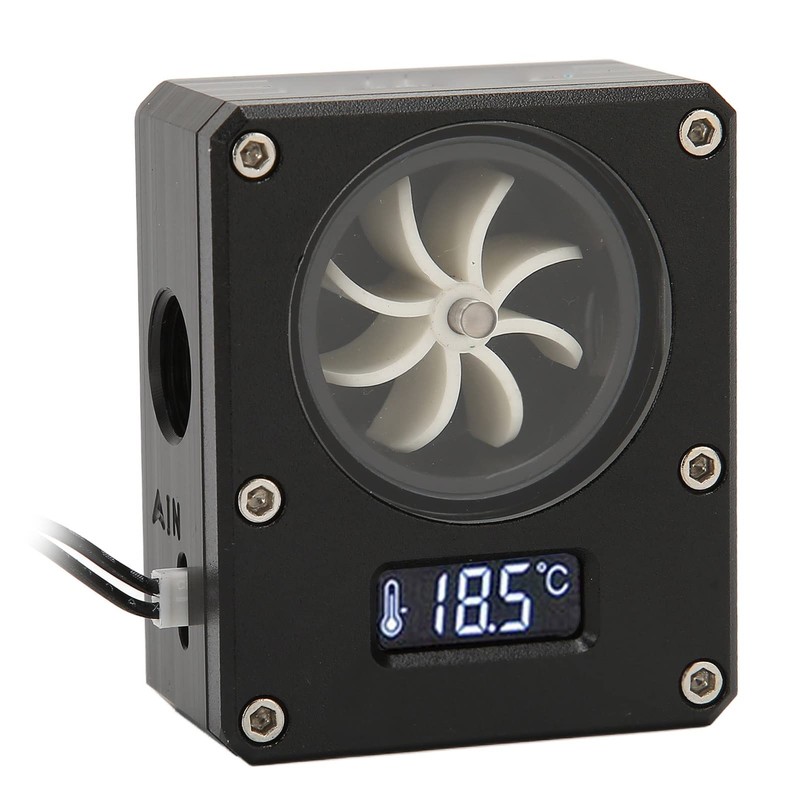 PC Water Cooling Meter, 12V 3pin G1/4 Thread Acrylic Rustproof