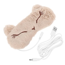 COLLBATH Cartoon Usb Heating Eye Mask Thermostatic Blindfold for Sleep Moist and Eye Fatigue Recovery Relaxation and Travel