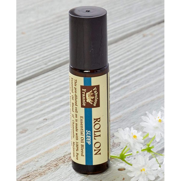 Fabulous Frannie Sleep Essential Oil Blend Pre-Diluted Roll-On 10 ml Made with Chamomile, Marjoram, Bulgarian Lavender and Vetiver