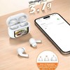 Auriculares Inalámbricos Bluetooth con Cancelación de Ruido, Blancos, Control Táctil,