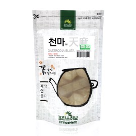 PrinceHerb Medicinal Korean Herb, Gastrodia Elata / Tianma 천마 Dried Bulk Herbs 4oz / 113g