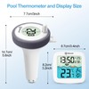 Pavlleen Wireless Pool Thermometer, Waterproof Swimming Pool Thermometer, Digital Indoor
