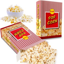 MT Products Popcorn Boxes 1.25 oz. - #3 Popcorn Buckets for Party - Pack of 50