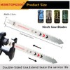 MORETOPGOOD Double-Sided Reciprocating Saw Blade,9 Inch Wood Pruning Japanese Teeth