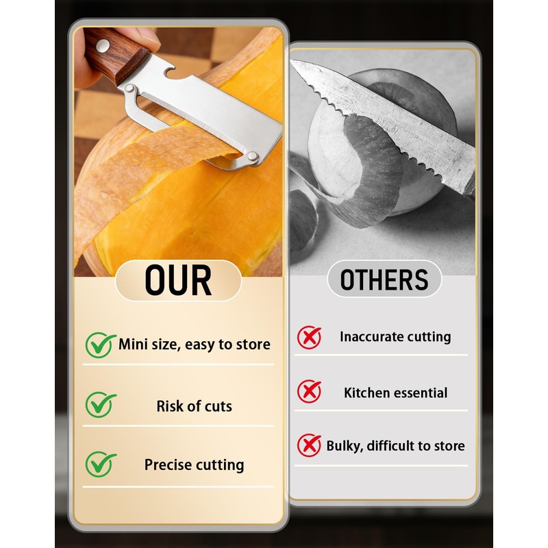 Multi-Purpose Kitchen Peeler, Sharp Stainless Steel Blade for Fruits &