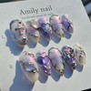 Mystic Glow [Handmade Nail Tips] Emily Nail - Coffin /