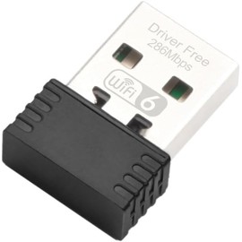 WiFi 6 Adaptador AX286 Tarjeta de Red, Mini USB Dongle 2.4GHz 802.11AX recepción de señal para PC portátil Windows 10/11 Controlador Gratis
