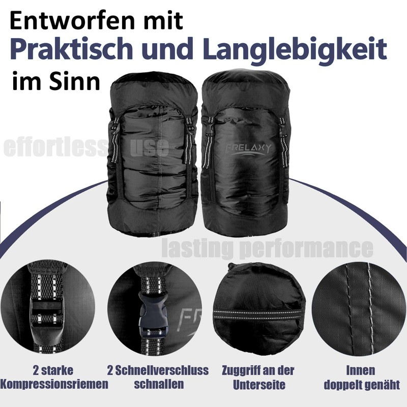 Frelaxy Compression Sack, 60% More Storage Space! 11L/18L/30L/43L/49L Waterproof &