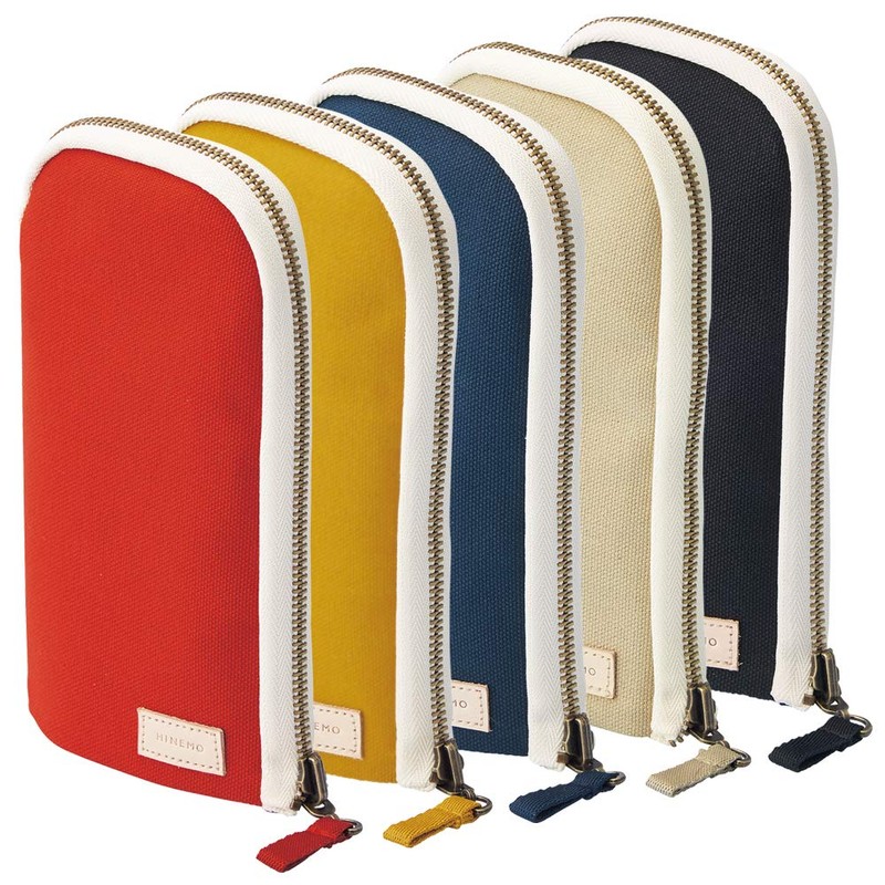 Lihit Lab A7903-24 Hinemo Stand Pen Pouch, Black, L Size