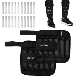 Adjustable Ankle Weights, Leg Wrist Weights, Removable Leg Weights for Men Women Fitness, Walking, Jogging, Workout, 1Pair 2 Pack (Max 11 LBS)