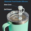 LUOLAO Silicone Spill Stopper Compatible with YETI Straw Cup, Mug
